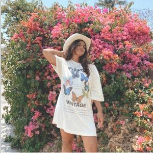 Mariposa Vintage T-Shirt Dress